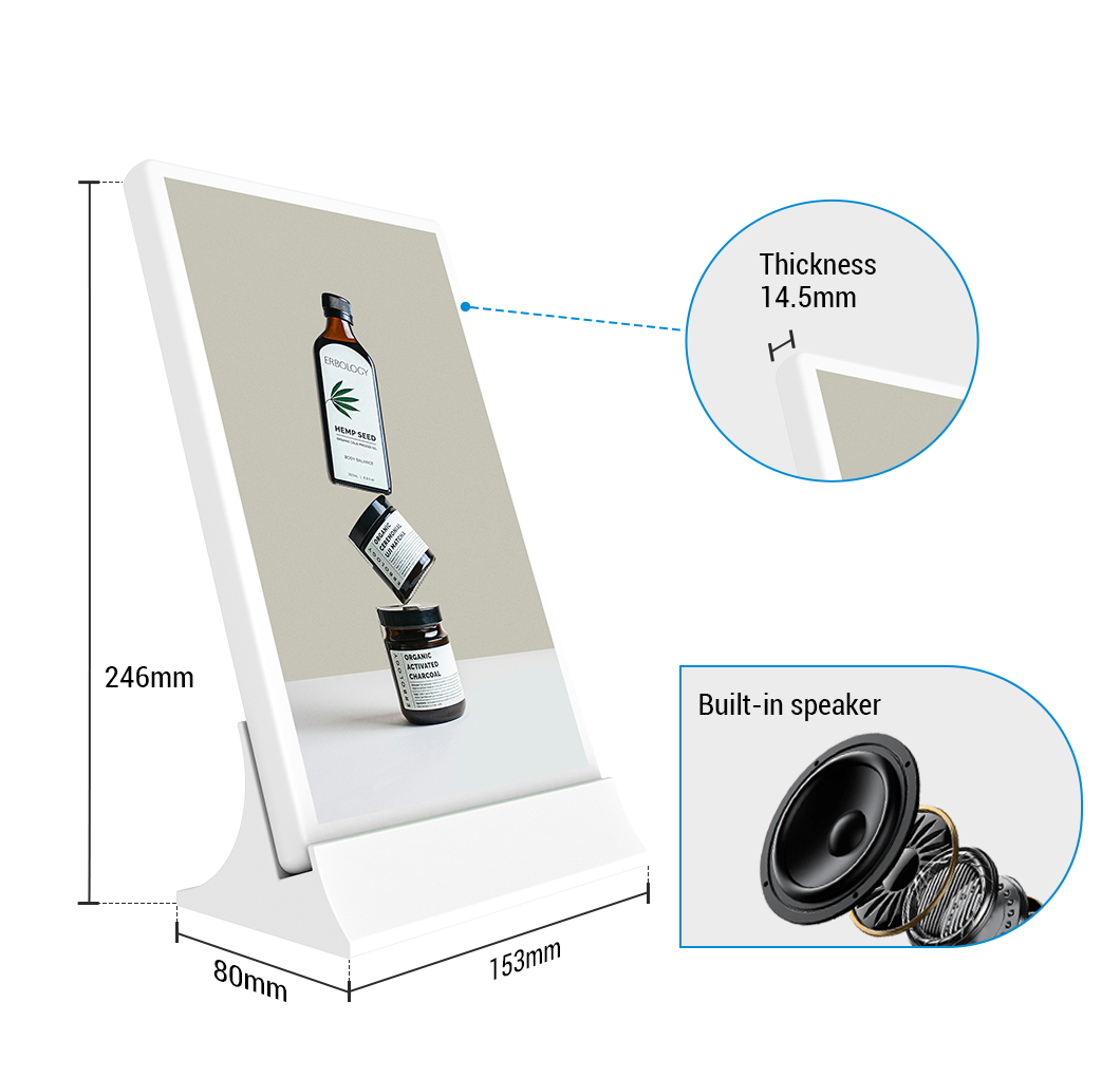 Desktop Digital Signage LCD Display Monitor