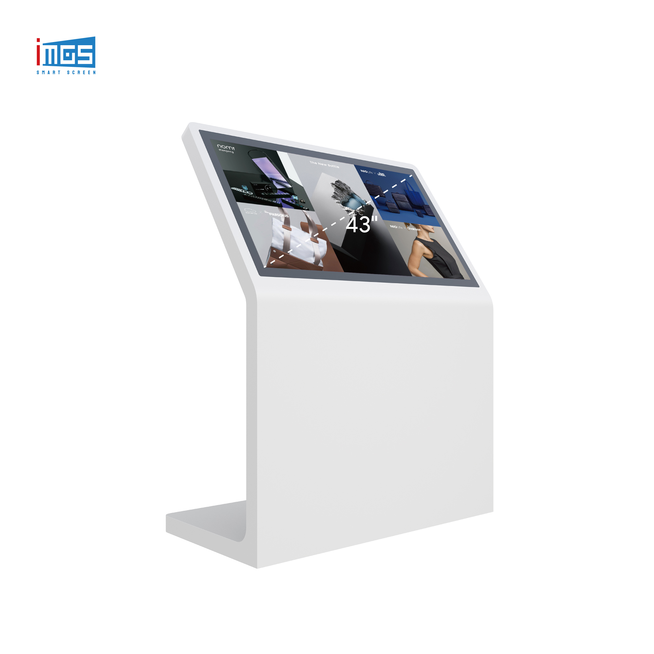 Advertising Screen Digital Signage Kiosk With Magazine Rack